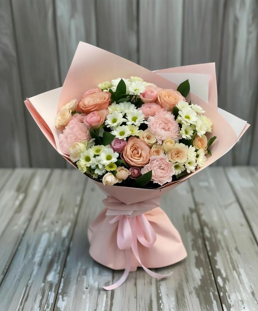 Букет цветов из: Гвоздики, Розы и Хризантемы в Гае