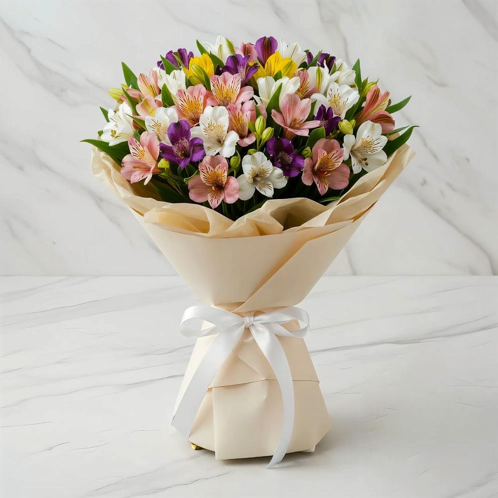 Букет цветов из: Альстромерии в Гае