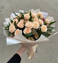 Букет Кремовые розы Латте в Гае