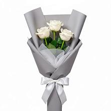 Букет 3 белые розы #REPLACE_PRED# Гае