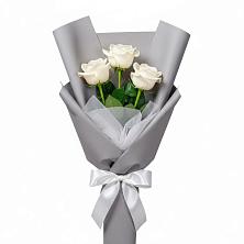 Букет 3 белые розы в Гае