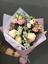 Букет цветов из:  Альстромерии, Розы и Лизиантусы #REPLACE_PRED# Гае