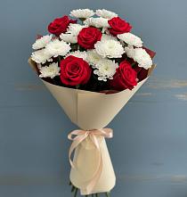 Букет цветов из:  Розы и Хризантемы в Гае