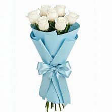 Букет 7 белых роз Проуд в Гае