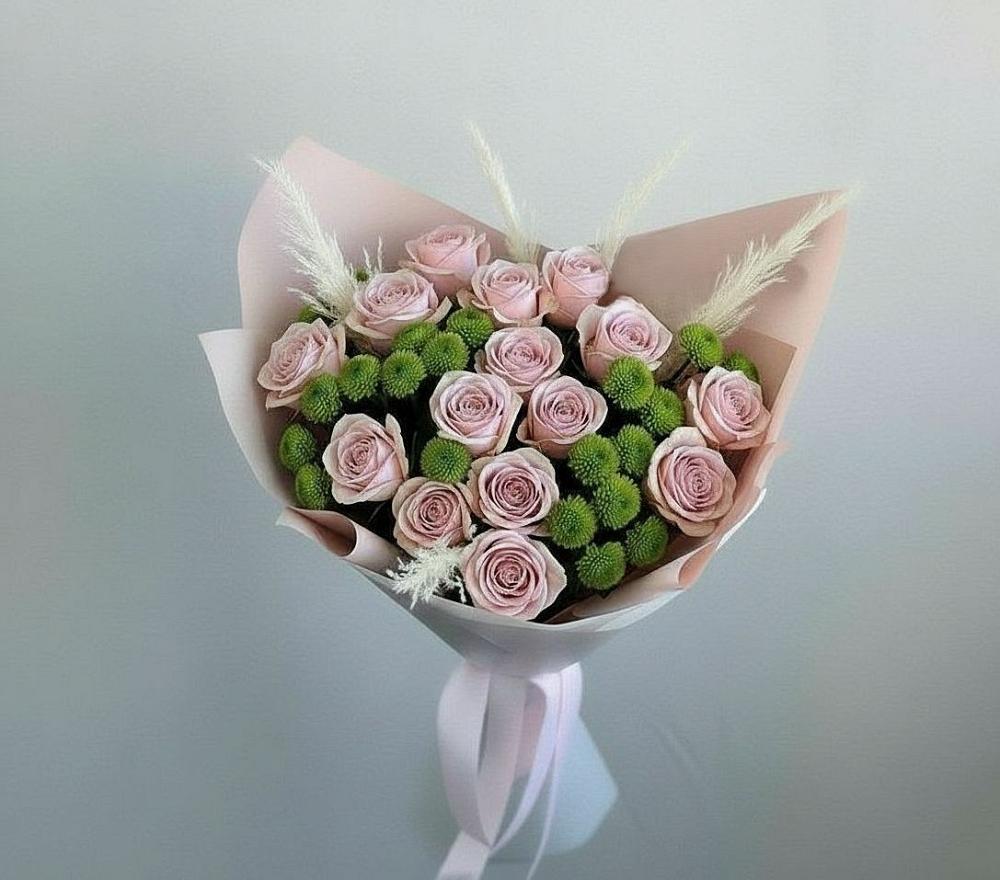 Букет цветов из: Розы и Хризантемы в Гае