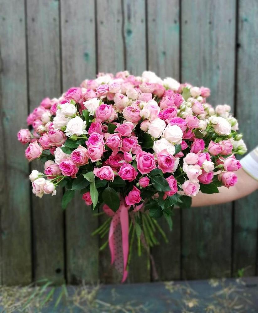 Букет Розовые кустовые розы Натали и Лав Лидия в Гае