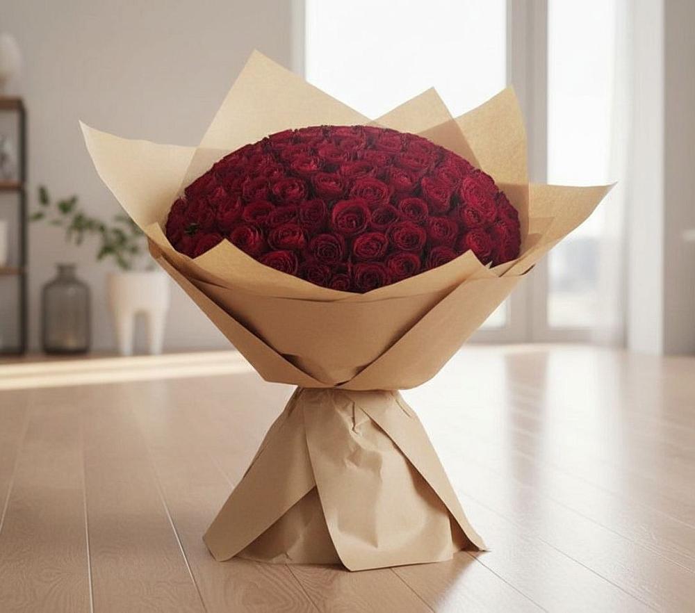 Букет 101 Красная роза в Гае