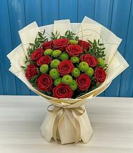 Букет цветов из:  Розы и Хризантемы в Гае