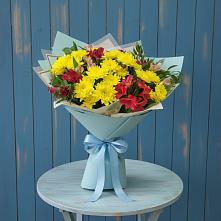 Букет цветов из:  Альстромерии и Хризантемы в Гае