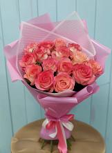 Букет 15 Розовых роз Равель в Гае